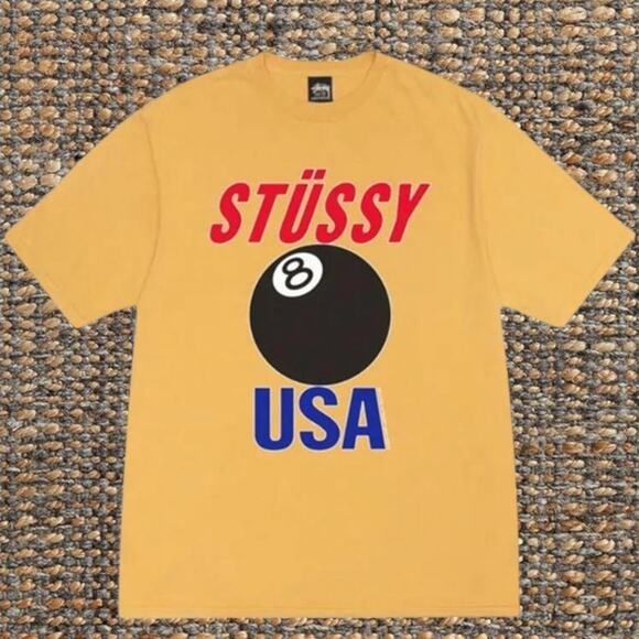 Stussy Men's Yellow Short Sleeve